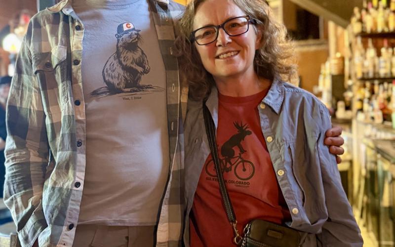 Wes Berg and Lori Nixon had dinner at Rendezvous during their final weekend in Silverton. They sold their home and have moved on to Poncho Springs photo by DeAnne Gallegos