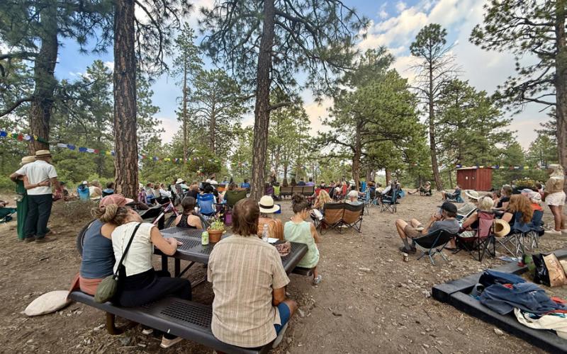 Megan Kimmel’s memorial brought familiar faces from Silverton, Durango, Telluride, Ridgway, and Ouray photo by DeAnne Gallegos