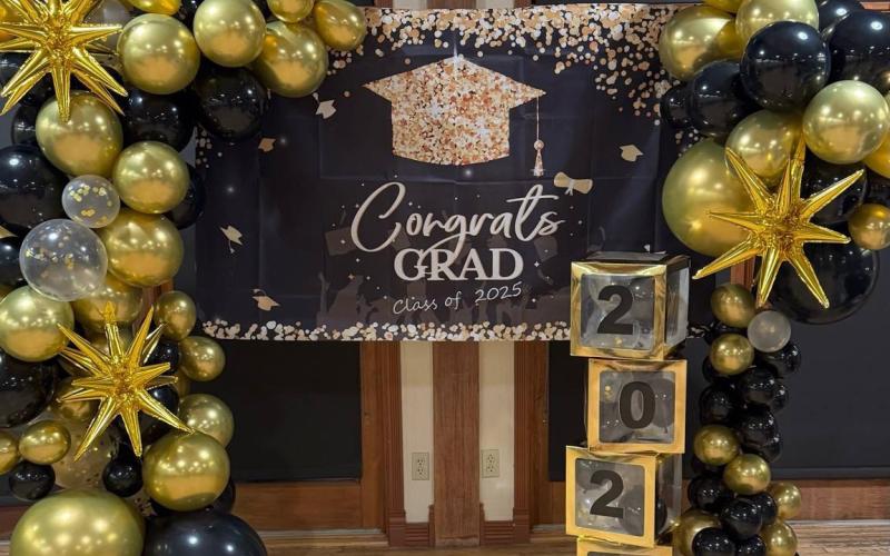 Silverton School parent Alice Rico spearheaded the efforts to throw the six graduating seniors a community party this past weekend at the Kendall Mountain community center. She said, “Honestly, just the fact that with this being a small town, it is great to see when I presented the parents and Miss B with the idea of this celebration, we all came together to pull it off. The local businesses and people who donated without hesitation were amazing!” Photo credit Alice Rico