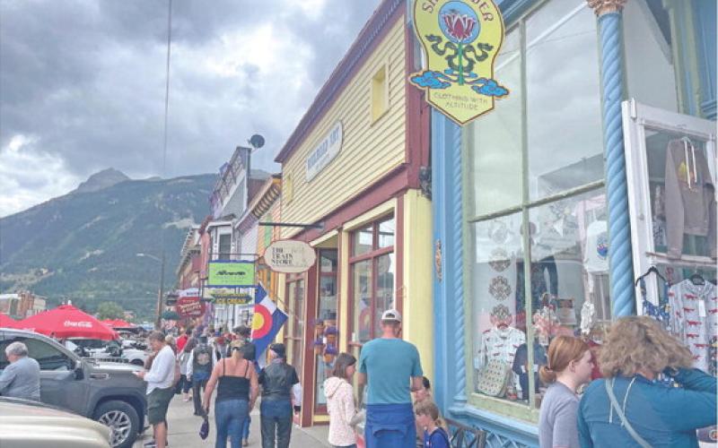 Greene Street in Silverton was packed with visitors Labor Day weekend Photo Credit Katey Fetch