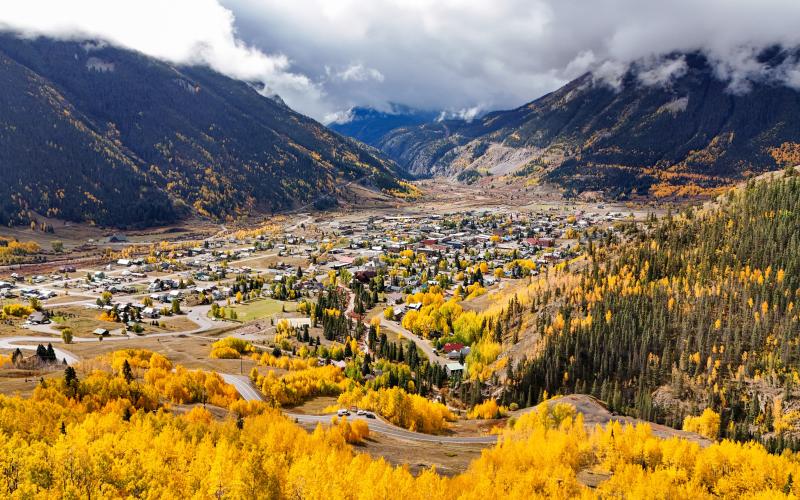 This past Sunday drone photographer Chad Guin captured fall in all it’s beauty. photo by Chad Guin