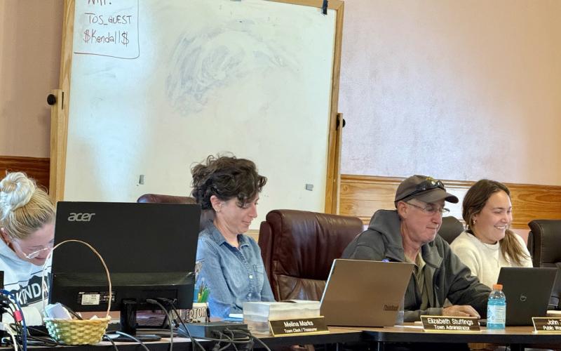 photo by DeAnne Gallegos Town of Silverton staff at the town meeting Monday April 13, 2026