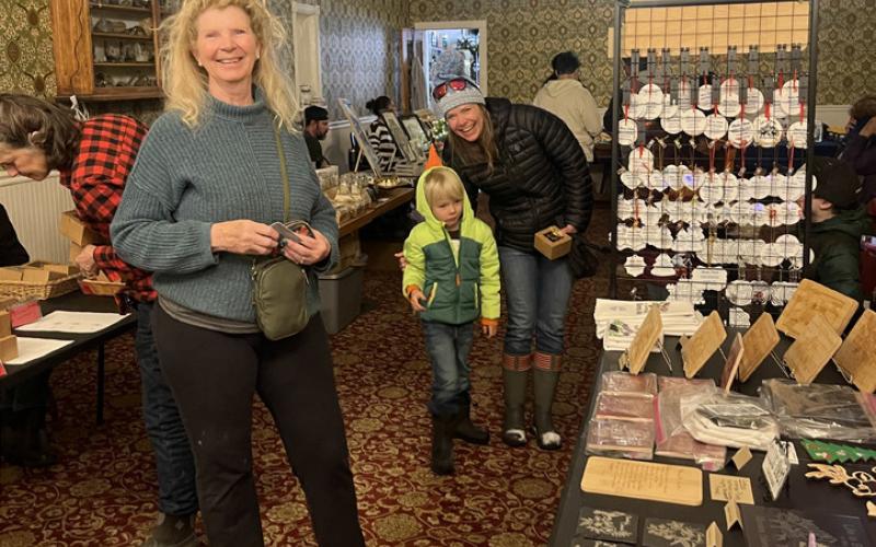 Silverton locals Loretta St. George, Brooke Stillwell, and her son all enjoyed the Bazaar photo by Scott Fetchenhier