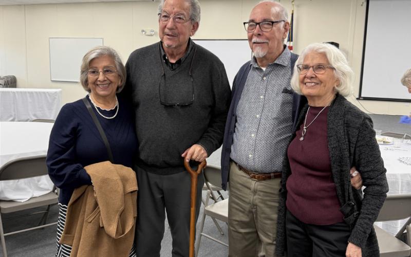 Diane &amp; Jim Gurlue and Mary &amp; Louie Quintina all are from Silverton and attended Jake Gallegos' funeral in Arizona photo by DeAnne Gallegos