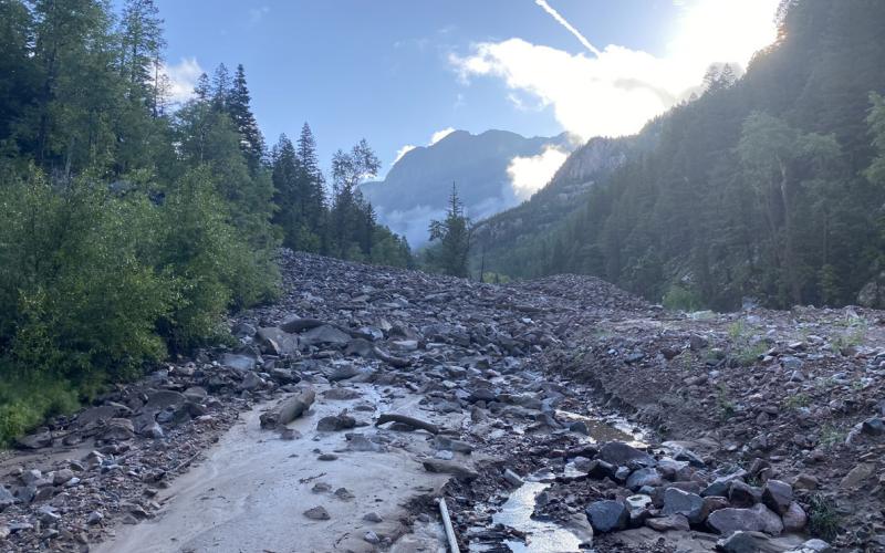 Rockslide On Train Tracks Interrupts