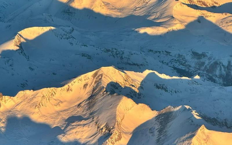 Local Hardrock 100 legend and photographer Howie Stern captured this shot Sunday morning while flying over Handies Peaks in the heart of the San Juan Mountains photo by Howie Stern
