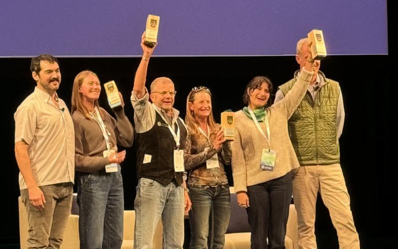 Photo credit Team GOLD Team GOLD wins the award at MT 2030 Climate Solutions Summit in Jackson Hole, Wyoming .