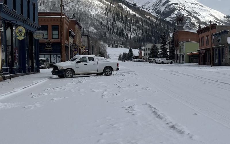 Snow in Silverton, just in time for trick or treating! Photo credit Scott Fetchenhier
