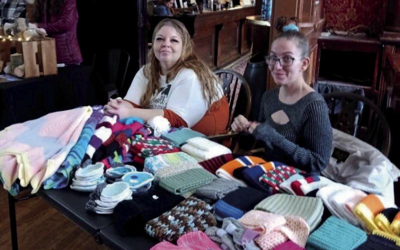 Miranda Chacon does crochet art. Photo by Keri Metzler