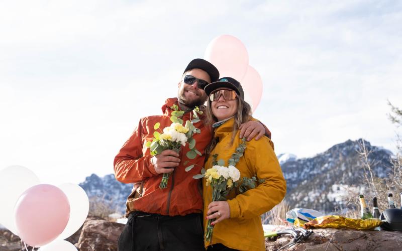 Jackson Perry and Sarah Moore got engaged in 2024. Photo credit Mat Cecil
