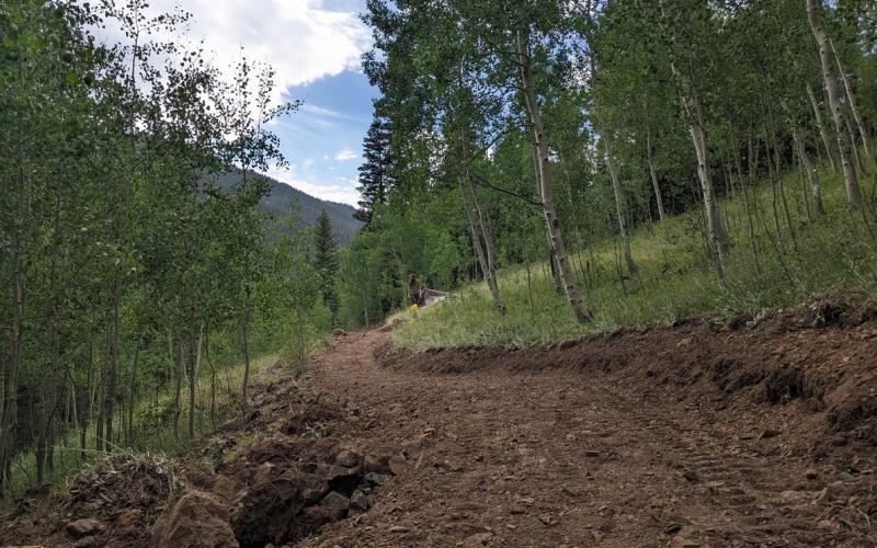 Baker’s Park Trail work. Photo credit Silverton Singletrack Society