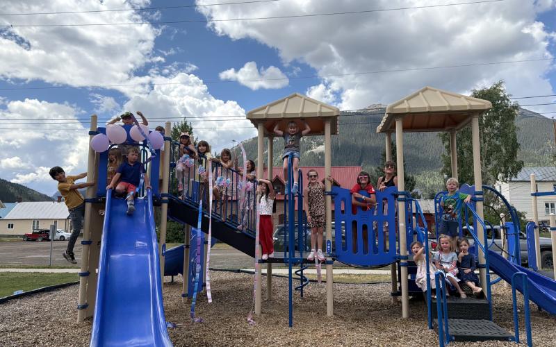 Willow Blankenship celebrating her 7th birthday with friends, the playground, and sunshine Photo credit Sterling Blankenship