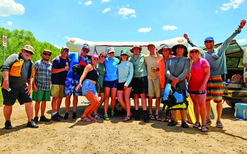 Town of Silverton staff went on a day rafting trip down in Durango on the Animas River as a retreat. Town Administrator Gloria Kaasch-Buerger and her husband Brian Buerger were the rafting guides. Photo credit Town of Silverton