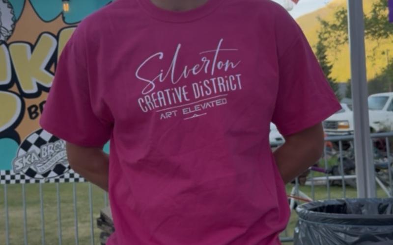 District Jack Klim volunteering for Silverton Creative photo by DeAnne Gallegos