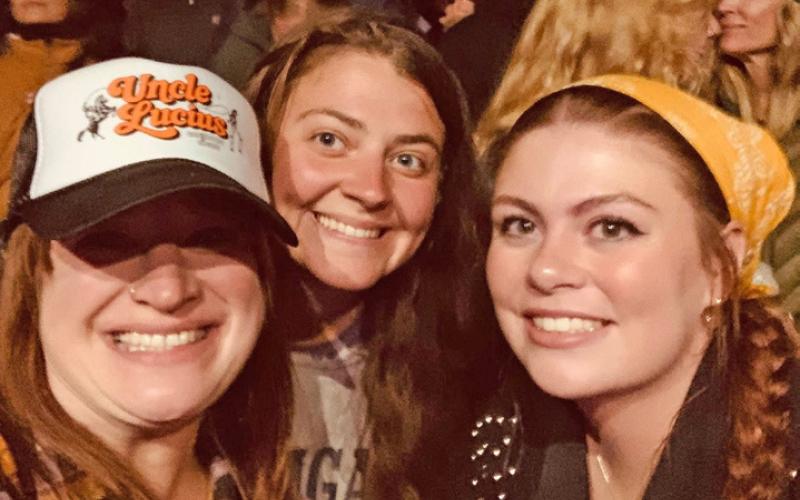 Photo by Andrea Trower Silverton locals Andrea Trower, Maya Leone &amp; Natalie Streeter enjoy a Sunday evening together at the Columbine Roadhouse.