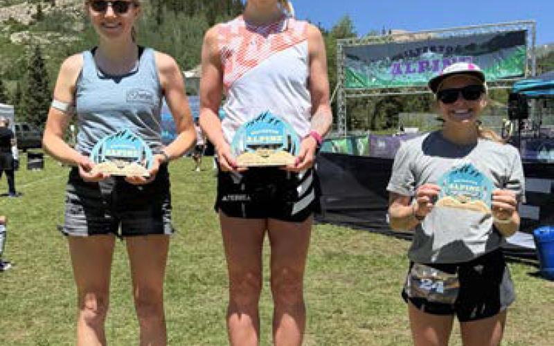 Silverton Local runner Sabrina Stanley breaks Silverton Alpine Run 50k course record at 4:47:15. Photo credit Sarah Friden