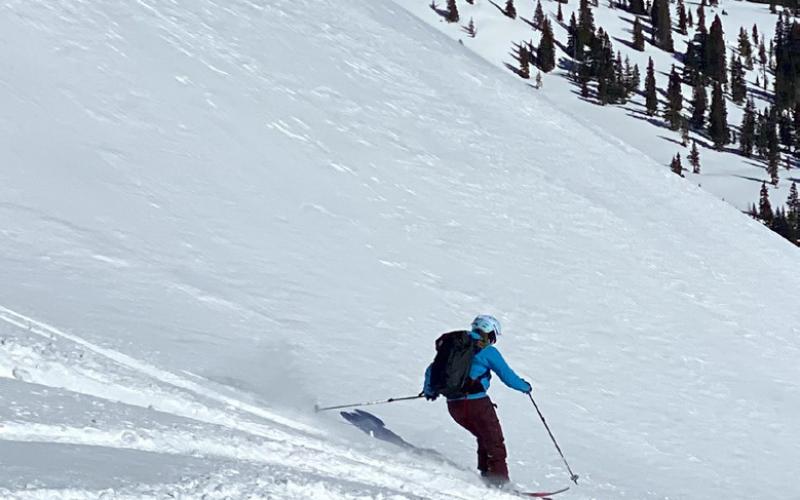 Molly loves skiing Red Mountain Pass in the winter