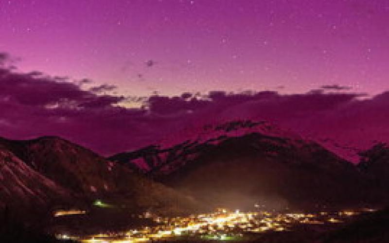 Aura over Silverton Spring 2024. Photo credit Jimmy S Keene