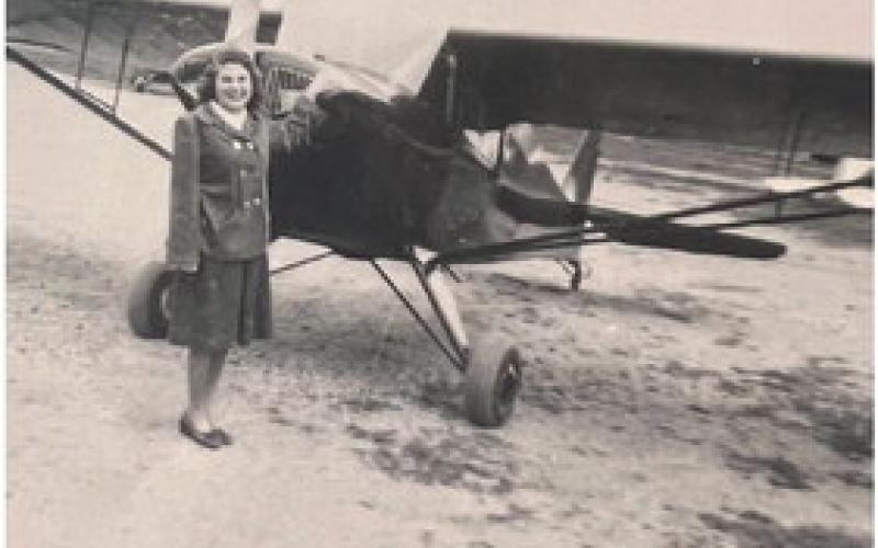 Alice Boden completed her private pilot’s license in 1952 Photo credit Alice Boden