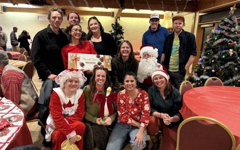 The Goose Street table took first place at the Holiday Potluck Photo by DeAnne Gallegos