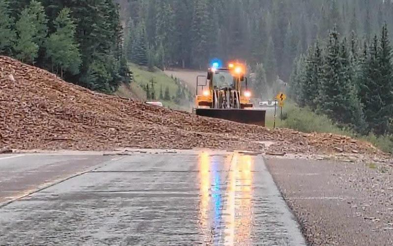 Mudslide on Highway 550 near Chattanooga curve after the torrential rains last week photo by CDOT