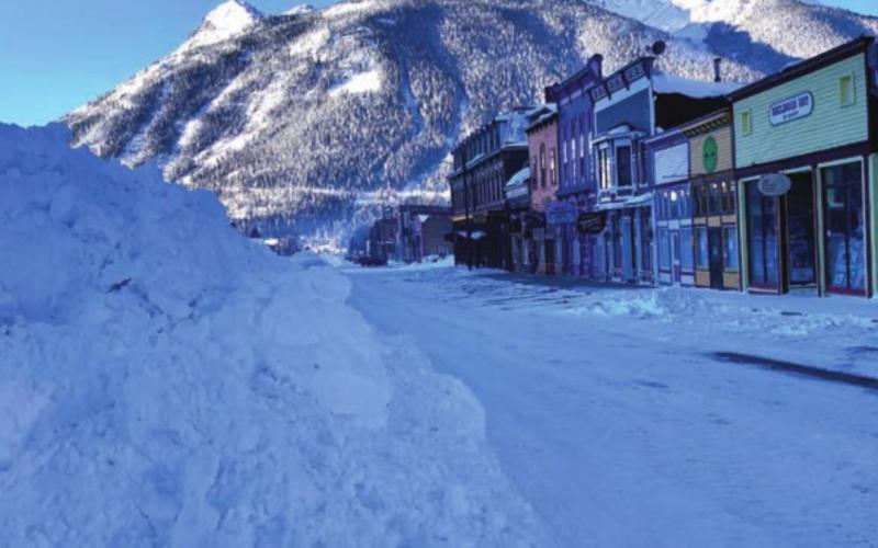 Thanks to the quick and hard work of our snowplowers, the streets of Silverton remained usable as the snow continued to fall. Photo Credit Silverton Standard