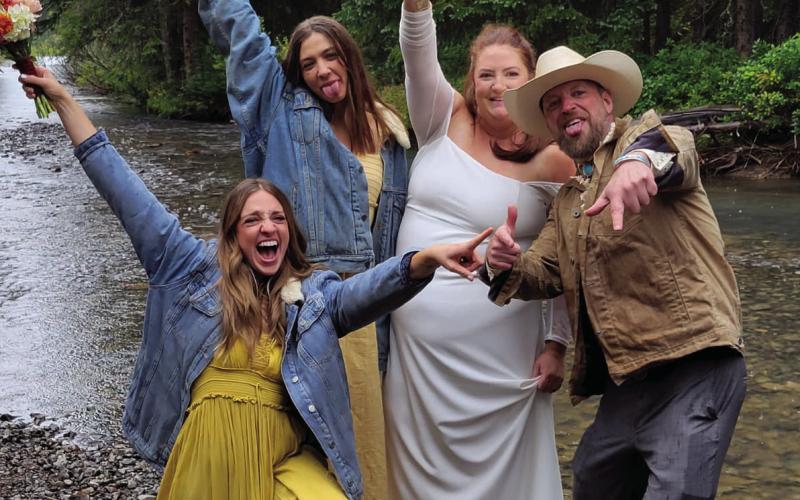 Holly, Taylor, bride Morgan, and Nick were the best-looking bridal crew around this past weekend. Congratulations! Photo by Holly Huebner