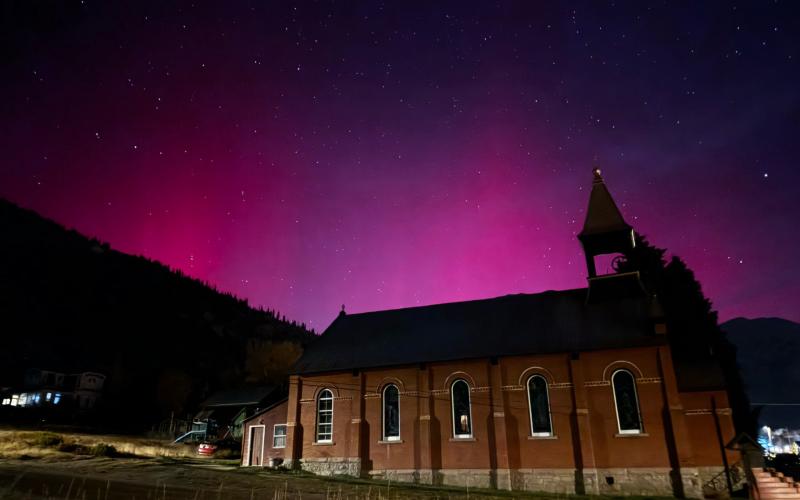 The northern lights over Silverton once again. Photo credit Sarah Pollitt