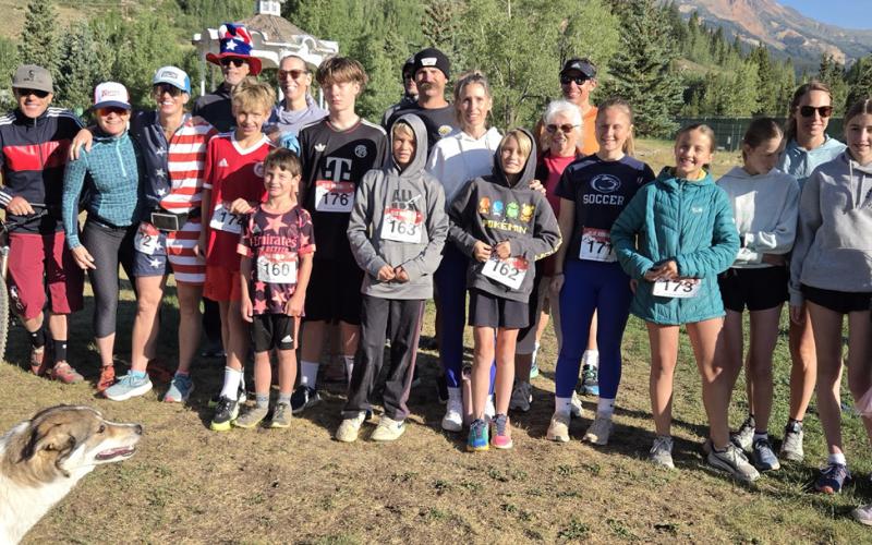 The Coleman family all took part in the Blue Ribbon Run on the 4th of July photo by Suzanne McKinley