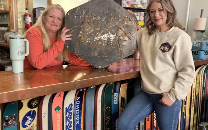 Julie Sams and Shiloh Sams, the new owner of Alpine Tavern, formerly known as the Avalanche Brewery, located at 1151 Greene Street. Photo credit DeAnne Gallegos