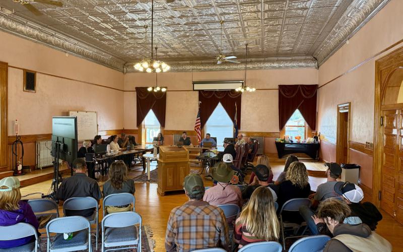 Lots of locals attended the Town of Silverton special meeting on Tuesday photo by DeAnne Gallegos