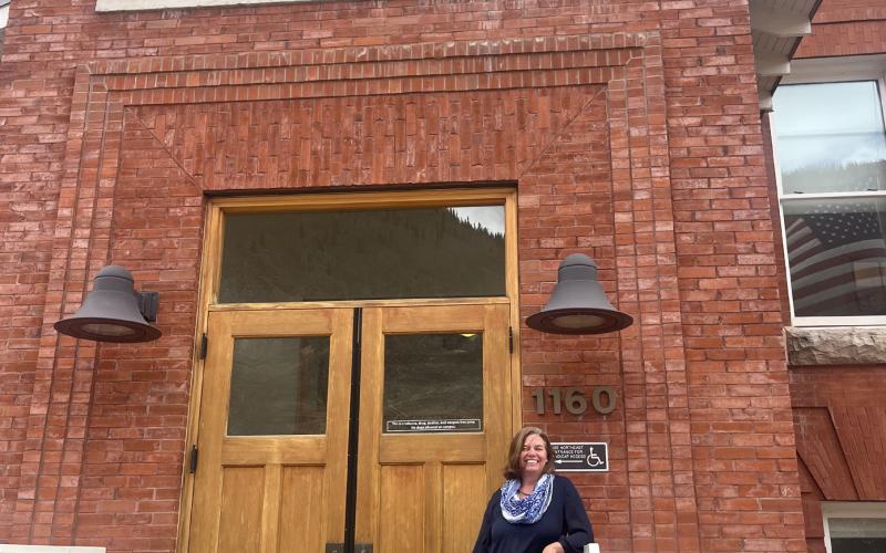 Elizabeth Barszcz outside the Silverton Public School. Photo provided by The Silverton School