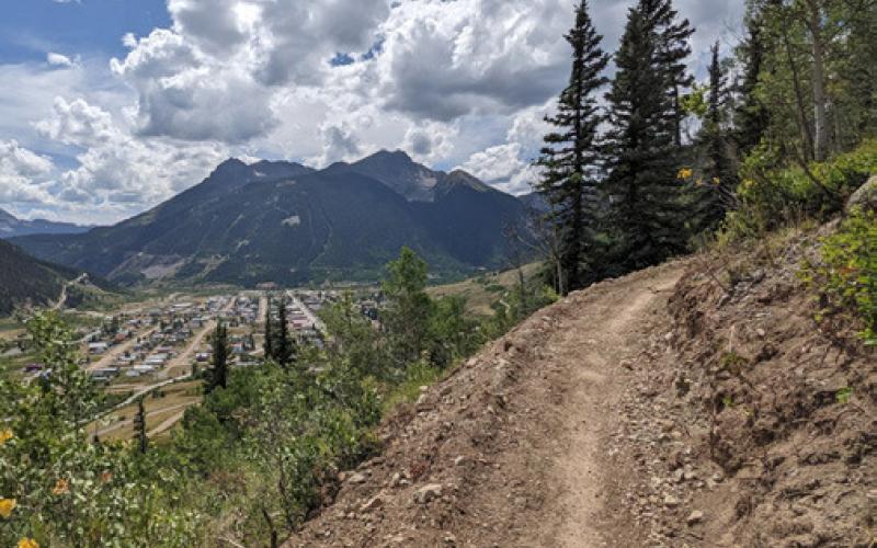 Views of Silverton from the newly built trail.