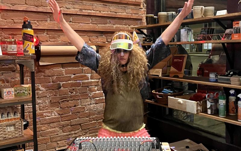 Ian Tanner was the DJ for the evening photo by Evin Harris