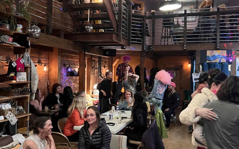 Great turnout of the Saturday night trivia event at The Den photo by Evin Harris