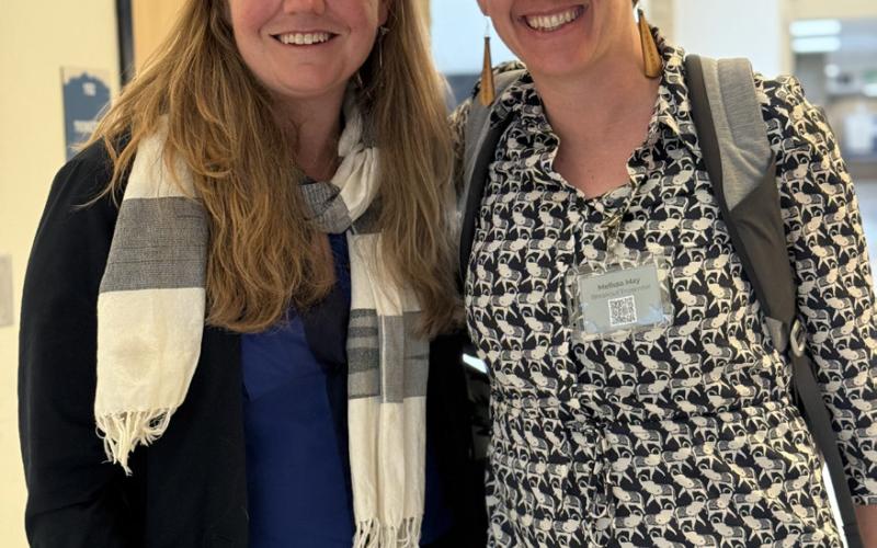 New MSI Exectuive Director Molly McKeon and Melissa May at the DWLC networking event photo by DeAnne Gallegos