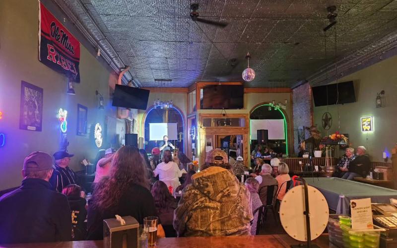 photo by Alpine Tavern The Alpine Tavern held their first Comedy Night by hosting a comedy troupe out of Grand Junction last Friday night to packed house.