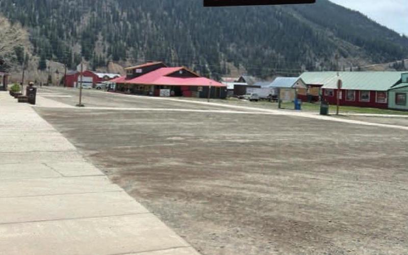 1pm on Monday looking down Blair St. Blair Street would have been filled with pedestrians if we would have had a train Photo Credit - Silverton Standard