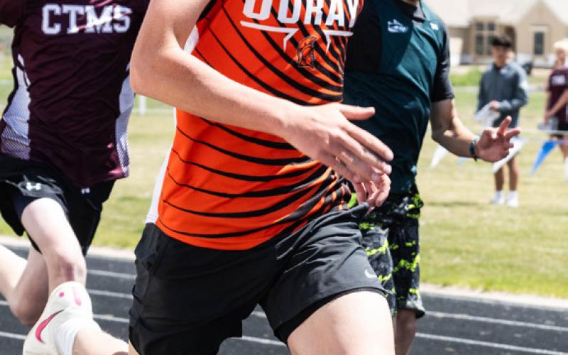 Jonah Kranker at the track meet in April photo by Silverton School
