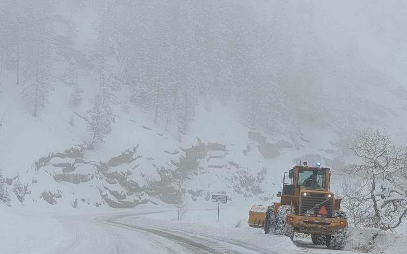 CDOT Crews out plowing highway 550 after this last snowstorm photo by Jim Gardner