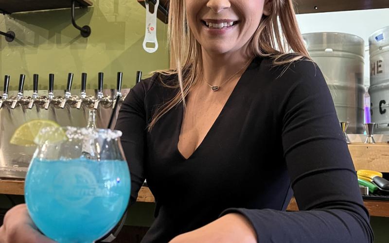 New owner Shiloh Sams of the Alpine Tavern, located on 1151 Greene, officially opened their doors Saturday, May 17. Photo credit DeAnne Gallegos