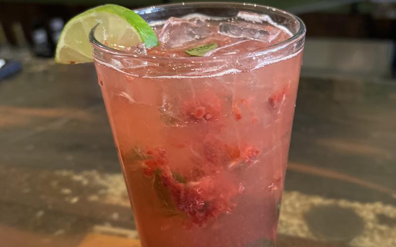 The Mountain Mojito from the Alpine Tavern is made with fresh raspberries and mint. Photo credit DeAnne Gallegos