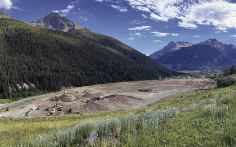 Overview of repository site from wellness trail as of July 17
