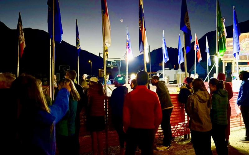 The golden hour of Hardrock is Sunday morning between 5am &amp; 6am when the final finishers come in just before the 48 hour cut off photo by Missy Izard
