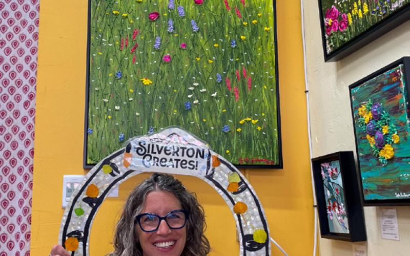 Photo by Lori Nixon Beth Anderson of The 9318 Art Collective on 13th and Greene hosts many different events during Silverton Creates Week.