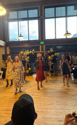 The Silverton School teachers and staff performed a choreographed dance for the graduating seniors to Michael Jackson’s Beat It . Photo credit Alice Rico