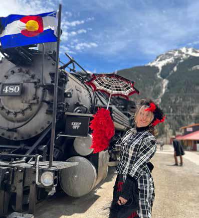 Photo by DeAnne Gallegos First train last year with Miss Kitty