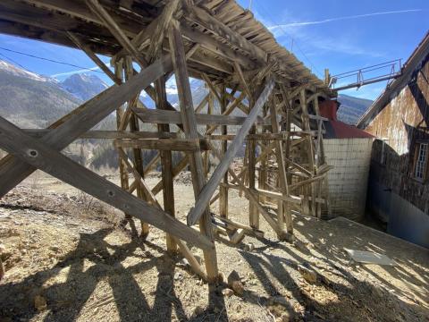 The massive trestle and coal tank will be receiving attention and restoration in the latest phase of the Mayflower Mill restoration efforts over the next year.