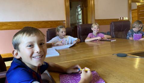 Silverton’s third grade class attended LUC work session.