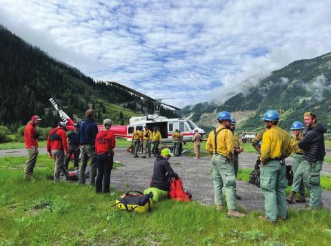 SAR operations in the Trinity Peaks area Photos by: Silverton Medical Rescue &amp; OEM